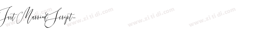 Just Married Script字体转换